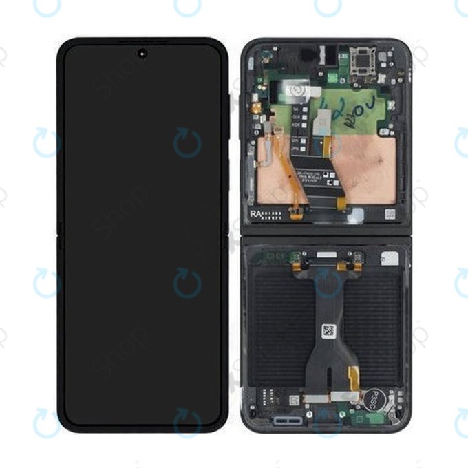LCD Display Assembly για Samsung Z Flip 7 FE F761B, GH82-37734A, Black, Genuine Service Pack
