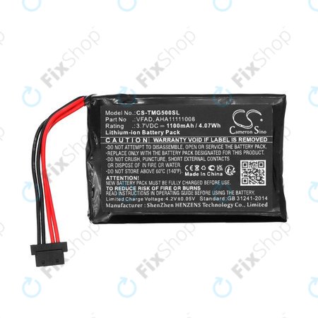 Μπαταρία για TomTom GO 5000, 5100, 6000, 6100, 6200, Pro 5250, 1100mAh, Li-Ion, 3.7V, VFAD, HQ