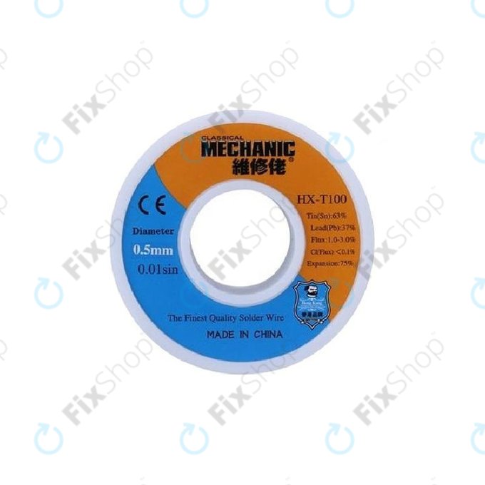 Καλώδιο Κολλητηριού Καλύτερης Ποιότητας Sn/Pb - 0.5mm για Mechanic HX-T100