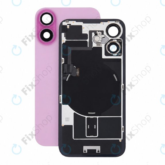 Γυαλί πίσω περιβλήματος για iPhone 16, Pink, Pulled A