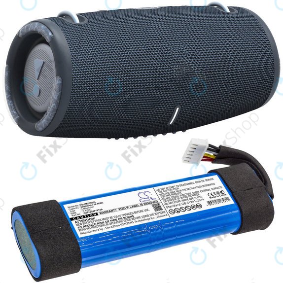 Μπαταρία για JBL Xtreme 3, 5200mAh, Li-Ion, 7.4V, GSP-2S2P-XT3A, HQ