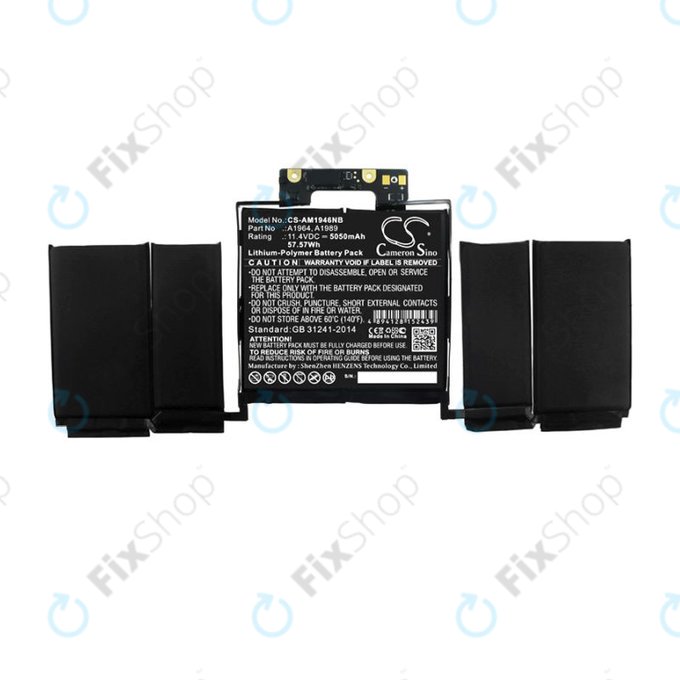 Μπαταρία για MacBook Pro 13", 2018 – 2020, A1989, A2251, A1964, 5050mAh, HQ