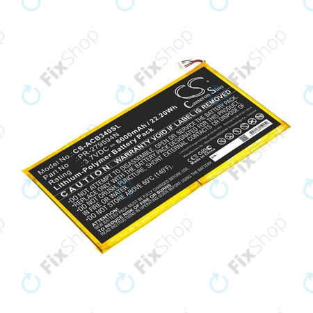 Μπαταρία για Acer Iconia One 10 B3-A40, 6000mAh, Li-Pol, 3.7V, PR-279594N, HQ