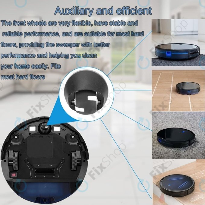 Εμπρόσθιος Τροχός για Eufy Robovac-series | Μαύρο | Black