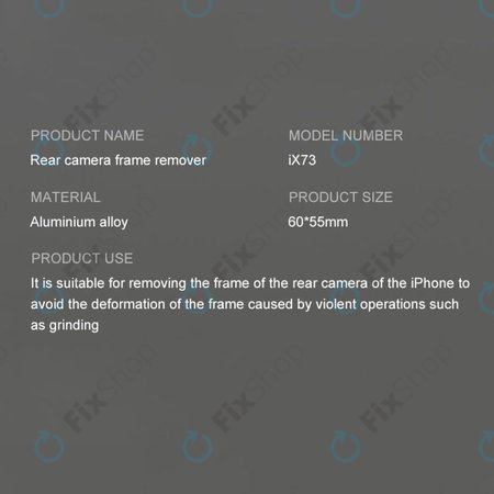 iFixes iX73 - εργαλείο αφαίρεσης πλαισίου πίσω κάμερας