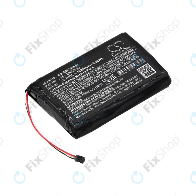 Μπαταρία για Garmin Zumo 340LM, 350LM, 390LM, 1800mAh, Li-Pol, 3.7V, 361-00059-00, HQ