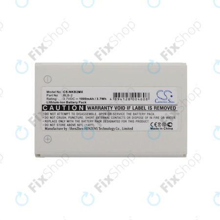 Μπαταρία για Nokia 3610, 6510, 8310, 1000mAh, Li-Ion, 3.7V, BLB-2, HQ