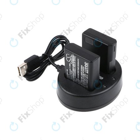 2 baterie z ładowarką doNikon Coolpix P7000, P7700, D3100, D3200, D5100, 1030mAh, Li-Ion, 7.4V, EN-EL14, HQ