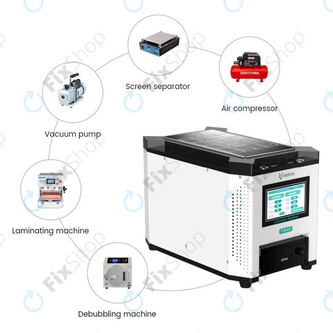 Μηχανή Ελασματοποίησης Οθόνης LCD 3in1 για Refox FM40