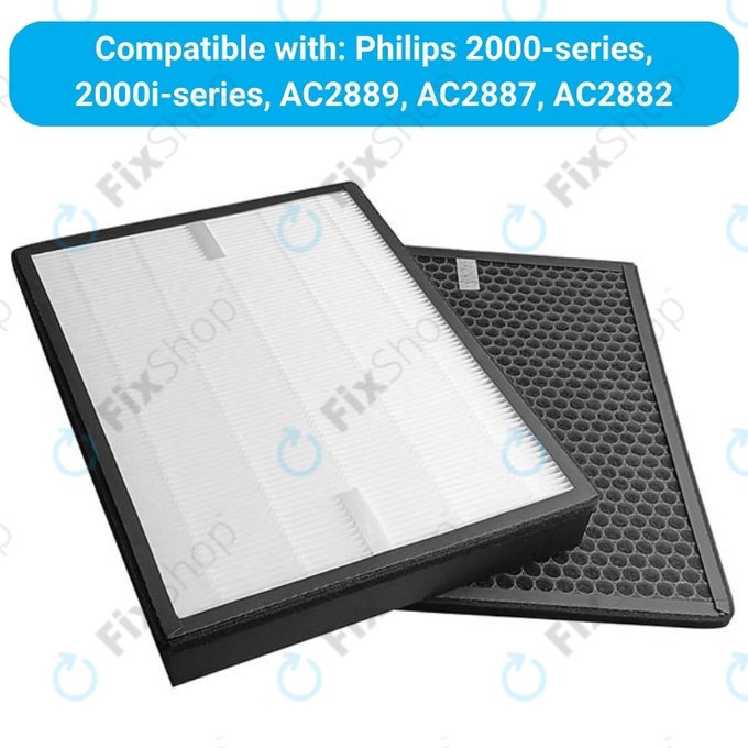 Σετ φίλτρων (HEPA + Ενεργός άνθρακας) για Philips 2000-series | 2000i-series | AC2889 | AC2887 | AC2882