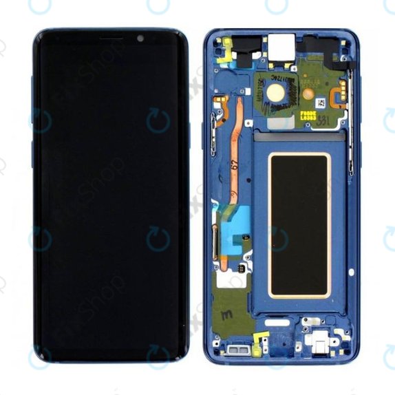 Συγκρότημα οθόνης για Samsung S9, G960F, GH97-21696D, GH97-21697D, Coral Blue, Service Pack