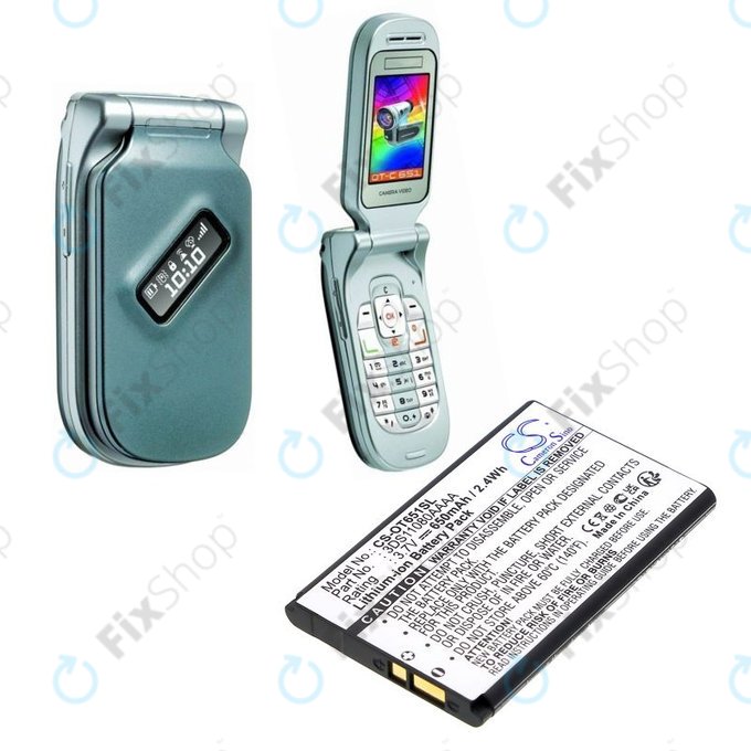 Μπαταρία για Alcatel Lollipops, 650mAh, Li-Ion, 3.7V, 3DS11080AAAA, HQ