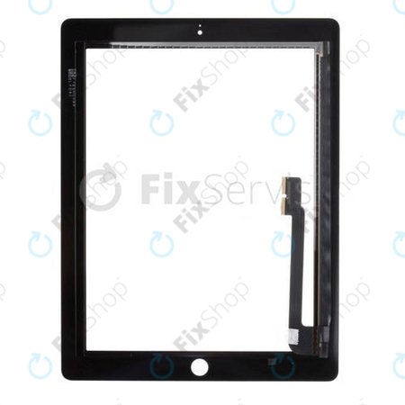 Οθόνη αφής για iPad 3, iPad 4, Μαύρο, Black