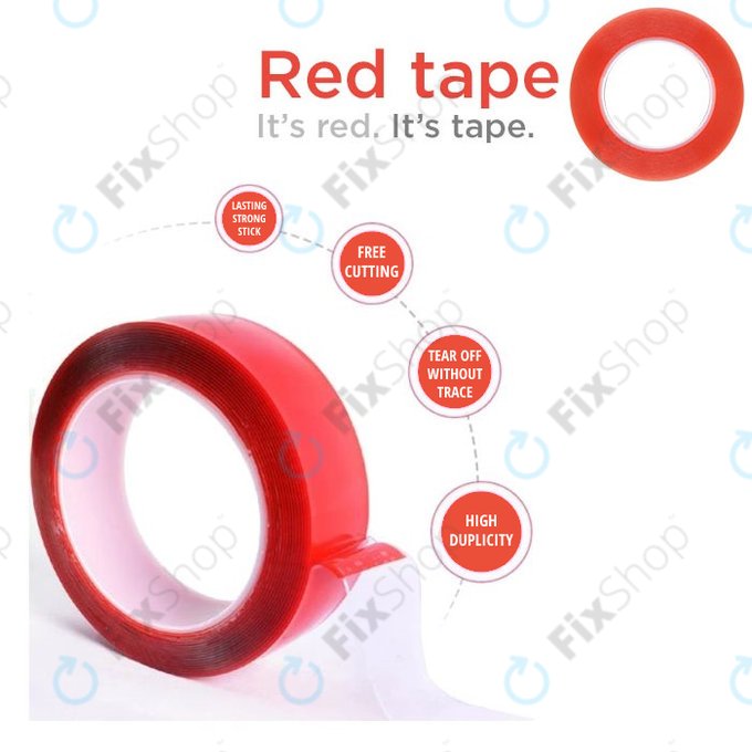 Ταινία Διπλής Όψεως Magic RED | 20mm x 25m | Transparent