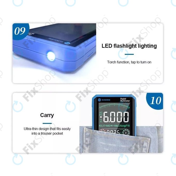 Πολύμετρο Αφής Sunshine DT-21N