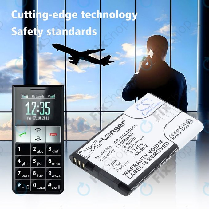 Μπαταρία για Emporia Essence Plus, Talk comfort, V20, 1050mAh, Li-Ion, 3.7V, AK-RL2, HQ