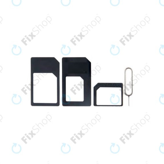 Αντάπτορας SIM 3in1 (NanoSIM, MicroSIM, MiniSIM) + Ανοιχτήρι Υποδοχής SIM