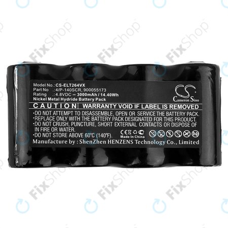 Μπαταρία για Electrolux Spirit Wet and Dry, ZB264x, 4/P-140SCR, 900055173, 4.8V, 3000mAh, HQ