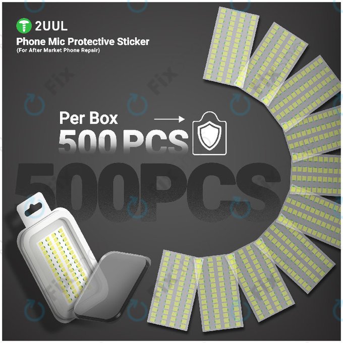 Προστατευτικά αυτοκόλλητα μικροφώνου τηλεφώνου, 2UUL DA32, 500τμχ/πακέτο