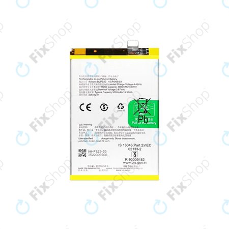 Μπαταρία για Oppo A78, BLP923, 5000mAh