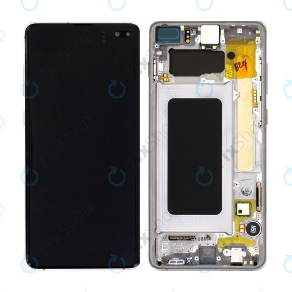 Συγκρότημα οθόνης για Samsung S10 Plus, G975F, GH82-18849A, GH82-18857A, GH82-18834A, Prism Black, Service Pack