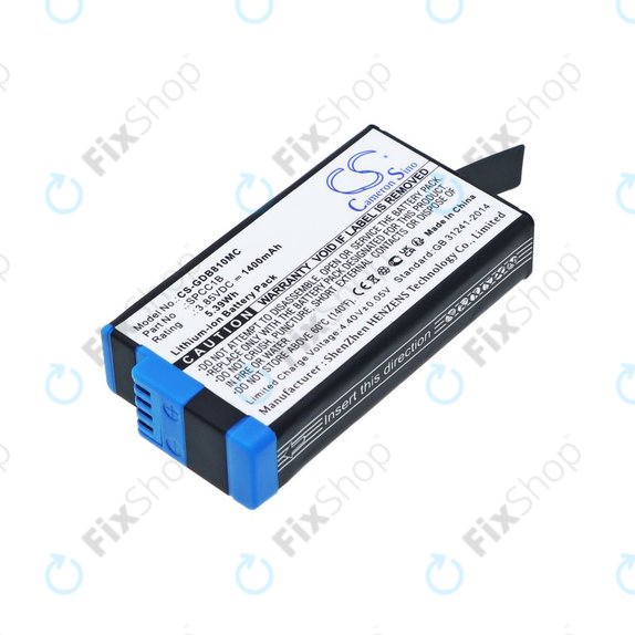 Μπαταρία για GoPro Max, Max 360, Acbat-001, 1400mAh, Li-Ion, 3.85V, SPCC1B, HQ