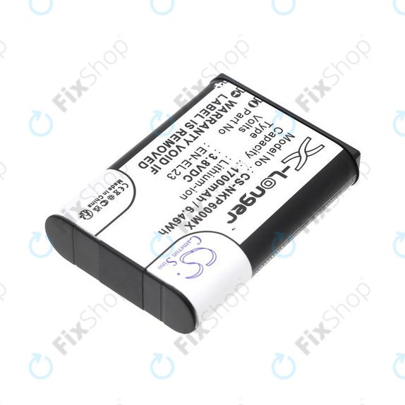 Μπαταρία για Nikon Coolpix, 1700mAh, Li-Ion, 3.8V, EN-EL23, HQ