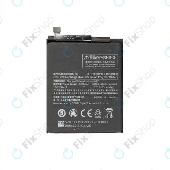 Μπαταρία για Xiaomi Mi Mix 2, 2S, BM3B, 3400mAh