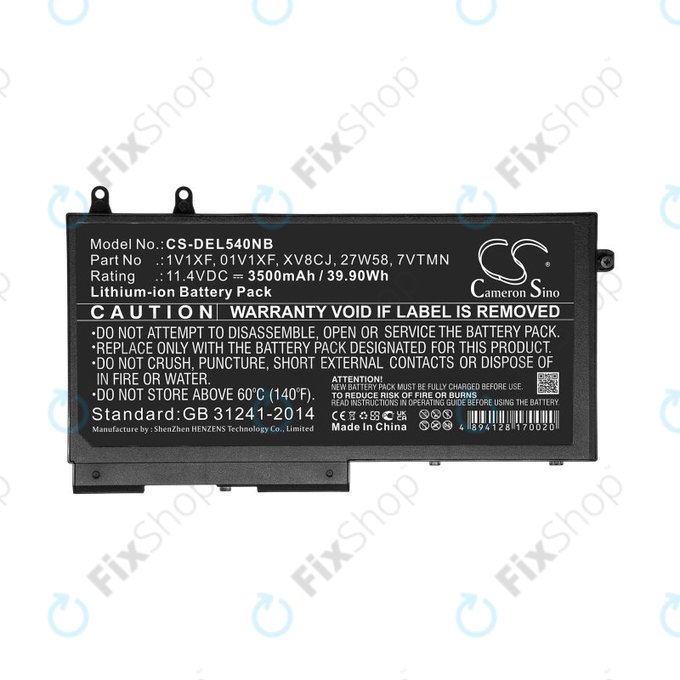 Μπαταρία για Dell Latitude 5400, Inspiron 7591 2-in-1, 3500mAh, Li-Ion, 11.4V, XV8CJ, HQ