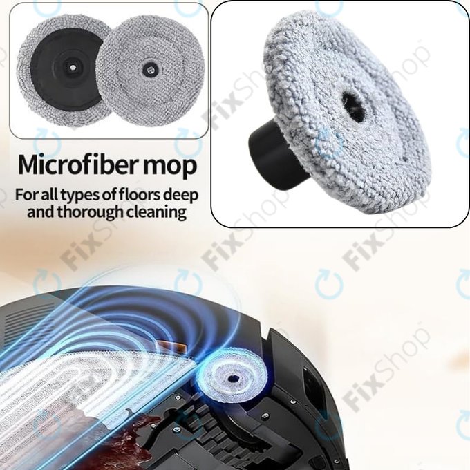 Πλαϊνό πανί σφουγγαρίσματος, 2 τεμ. για Xiaomi Roborock Saros 10