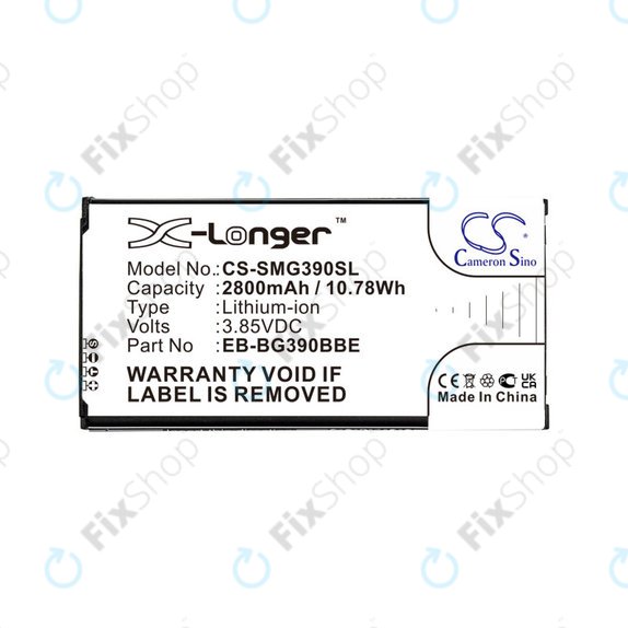 Μπαταρία για Samsung Galaxy Xcover 4, 4S, 2800mAh, Li-Ion, 3.85V, EB-BG390BBE, HQ