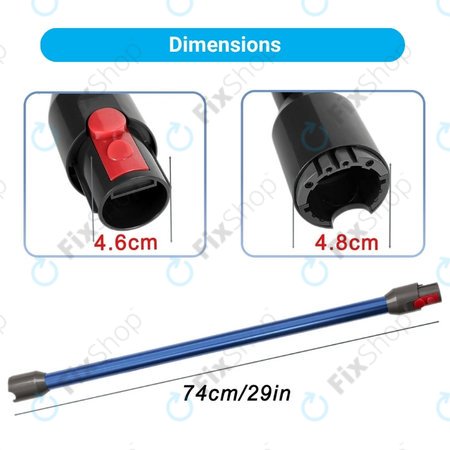 Σωλήνας Αναρρόφησης για Dyson V12 | Μπλε | Blue