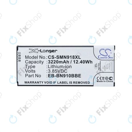Μπαταρία για Samsung Note 4 N910F, EB-BN910BBE, 3220mAh, HQ
