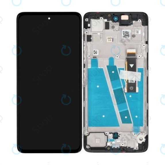 Συγκρότημα οθόνης για Motorola Moto G72, XT2255, Meteorite Gray, Service Pack