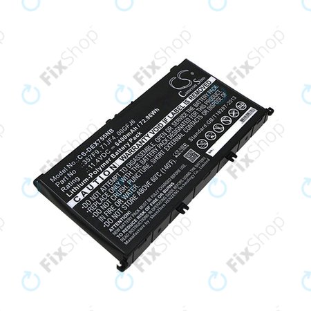 Μπαταρία για Dell Inspirion 15, 6400mAh, Li-Pol, 11.4V, 357F9, HQ