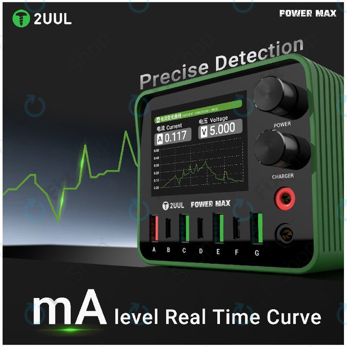 Σταθμός φόρτισης 200W πολλαπλών θυρών, 2UUL PC01