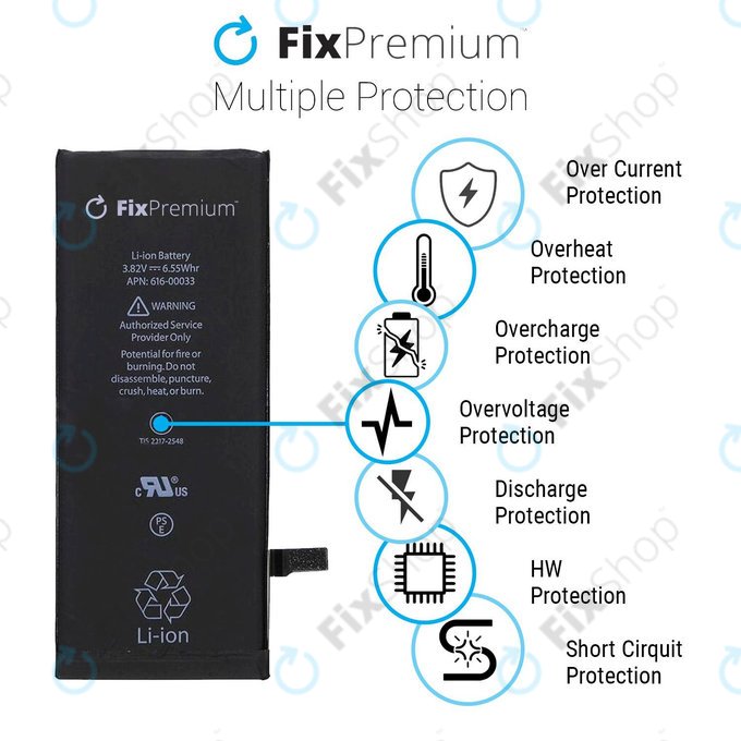 Μπαταρία για iPhone 6, 1810mAh, FixPremium