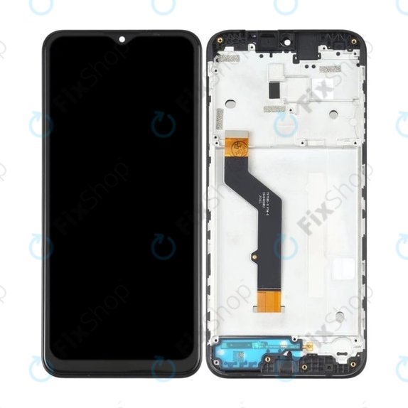 Συγκρότημα οθόνης για Motorola Moto E7 Plus, XT2081, Μαύρο, Black, Aftermarket
