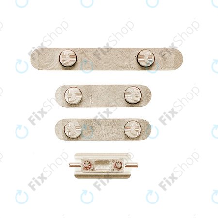 Σετ Πλαϊνών Κουμπιών για iPhone XS Max | Λειτουργίας + Έντασης + Σίγασης | Χρυσαφί | Gold