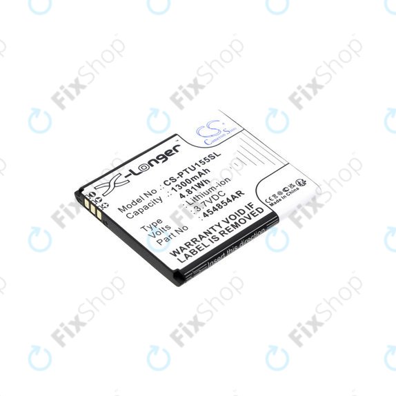 Μπαταρία για Panasonic Kx-Tu150, Kx-Tu150exr, 1300mAh, Li-Ion, 3.7V, 454854AR, HQ