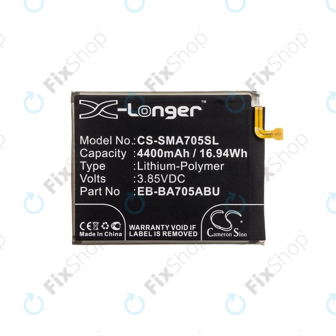 Μπαταρία για Samsung A70 A705F, 4400mAh, Li-Pol, 3.85 V, EB-BA705ABU, HQ