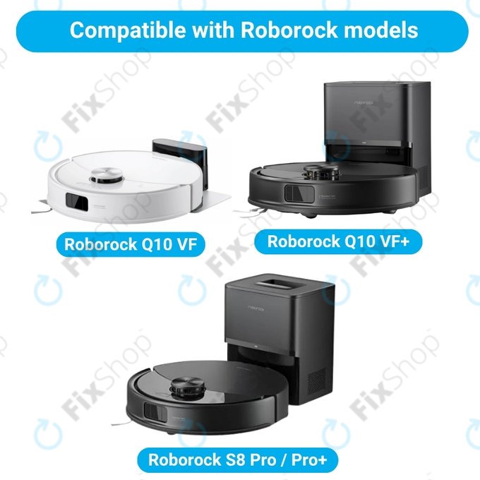 Σετ ανταλλακτικών για Xiaomi Roborock Q10 VF, Q10 VF+, S8 Pro, S8 Pro Plus (2x Κύρια βούρτσα, 4x Φίλτρο, 4x Πλαϊνή Βούρτσα)