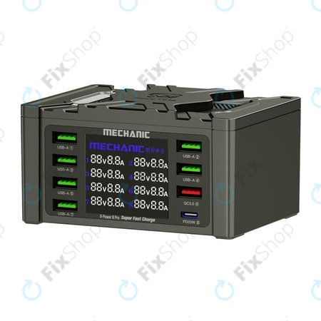 Σταθμός Φόρτισης USB με USB-C, USB 3.0 για Mechanic V-Power 8 Pro