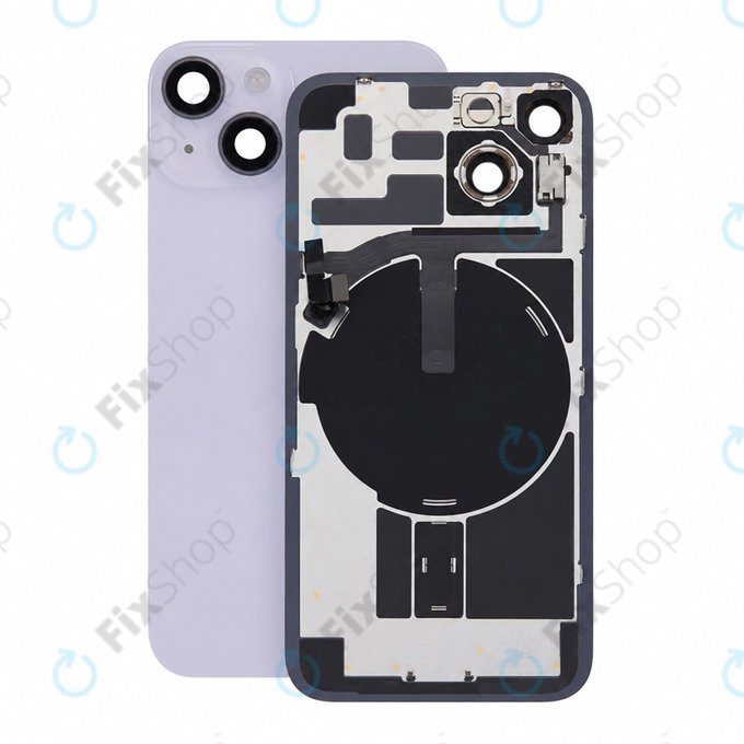 Γυαλί πίσω περιβλήματος για iPhone 14, Purple, Pulled A