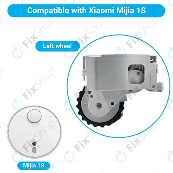 Τροχός με Κινητήρα (Αριστερός) για Xiaomi Mijia 1S | Λευκό | White