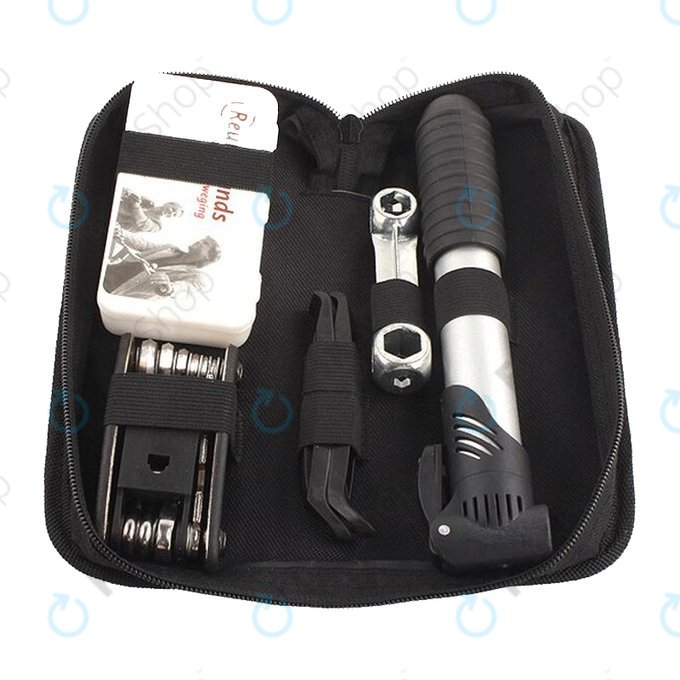 Πολυλειτουργικό Εργαλείο - Αντλία Αέρα, Κιτ Ελαστικών, Κλειδί, Λοστοί & Κατσαβίδι 16in1