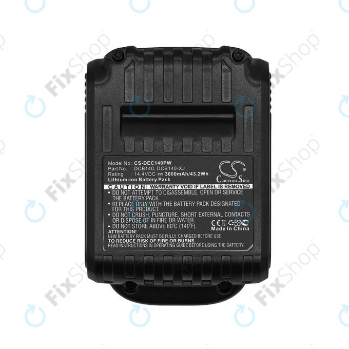 Μπαταρία για Dewalt DCB090, XR, 3000mAh, Li-Ion, 14.4V, DCB140, HQ