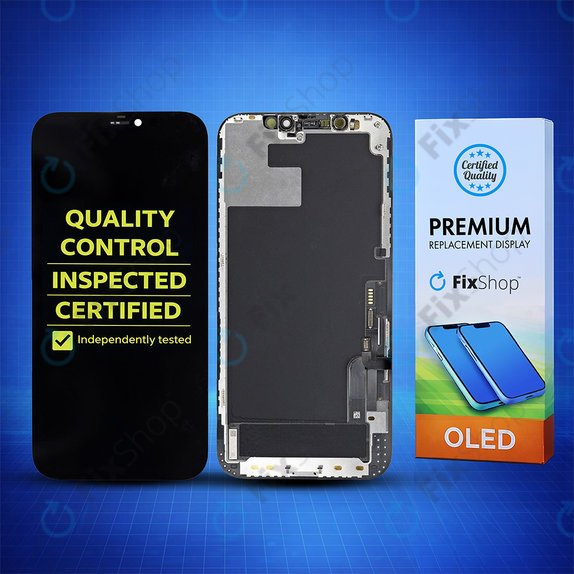 Οθόνη Hard OLED για iPhone 12, 12 Pro, Αφής με πλαίσιο, FixPremium