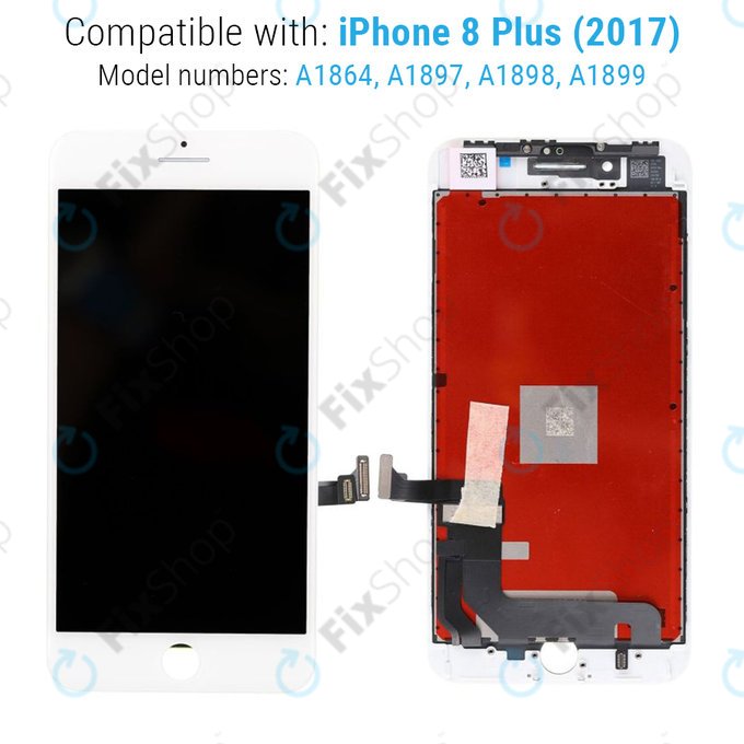LCD Display Assembly για iPhone 8 Plus | Λευκό, White | Refurbished