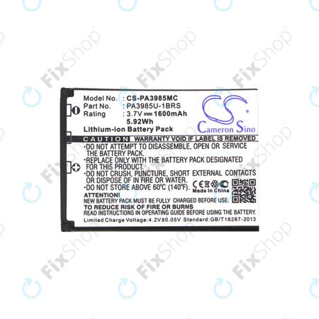 Μπαταρία για Toshiba Camileo X200, X400, 1600mAh, Li-Ion, 3.7V, PA3985, HQ